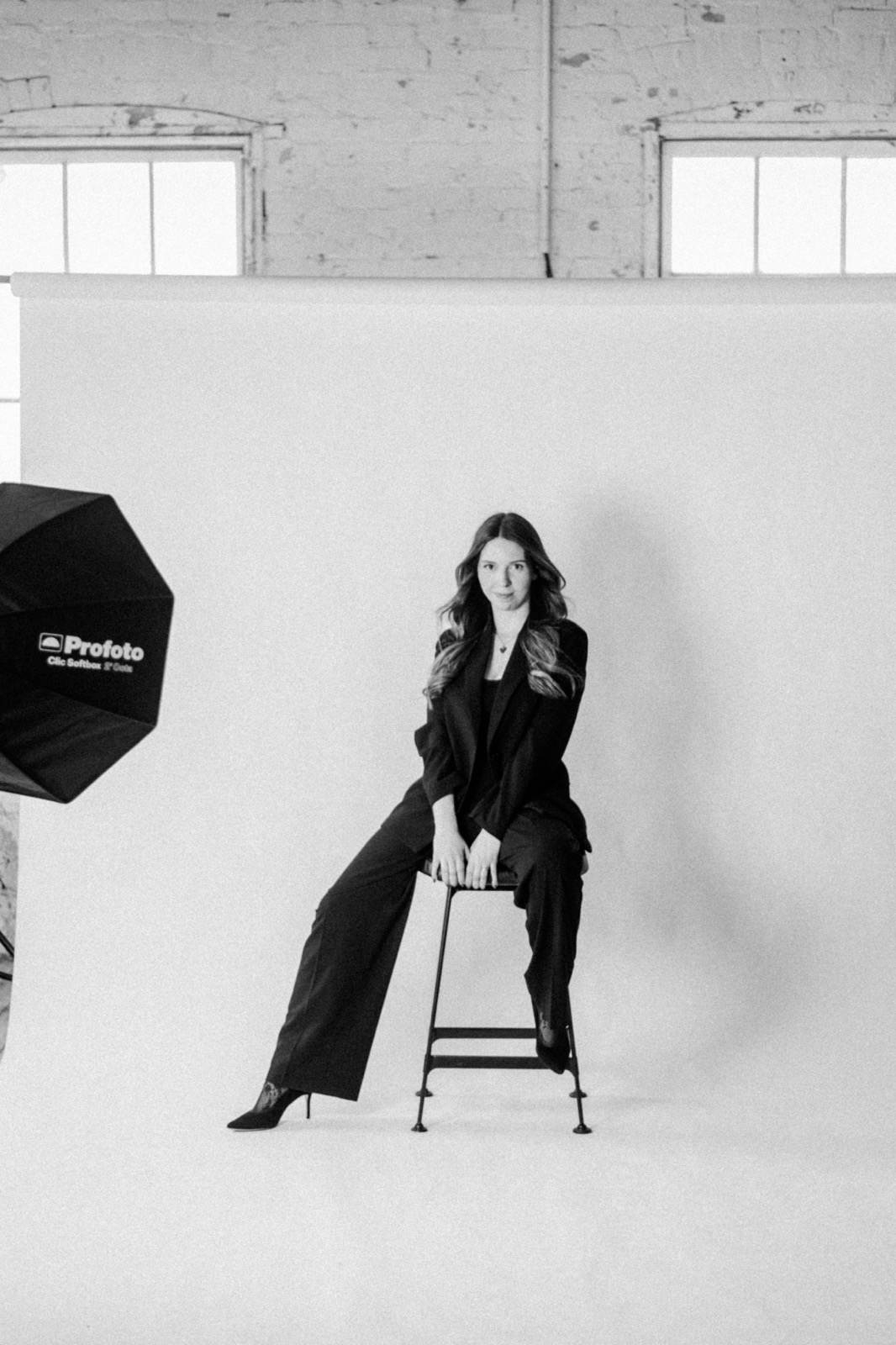 Studio portrait of the colourist behind The French Hair